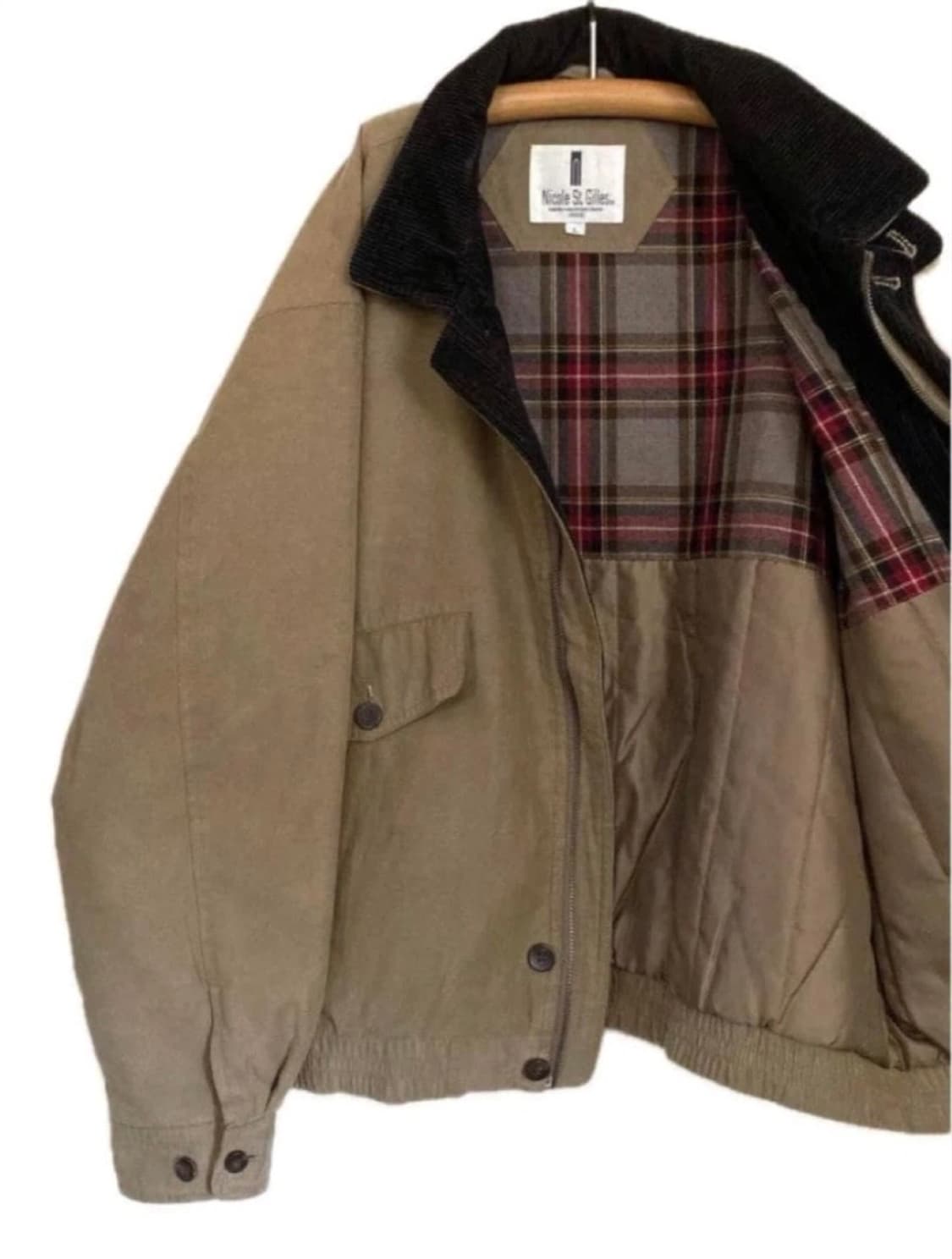 Nicole St Gilles 코듀로이 봄버 자켓 L 상품이미지5