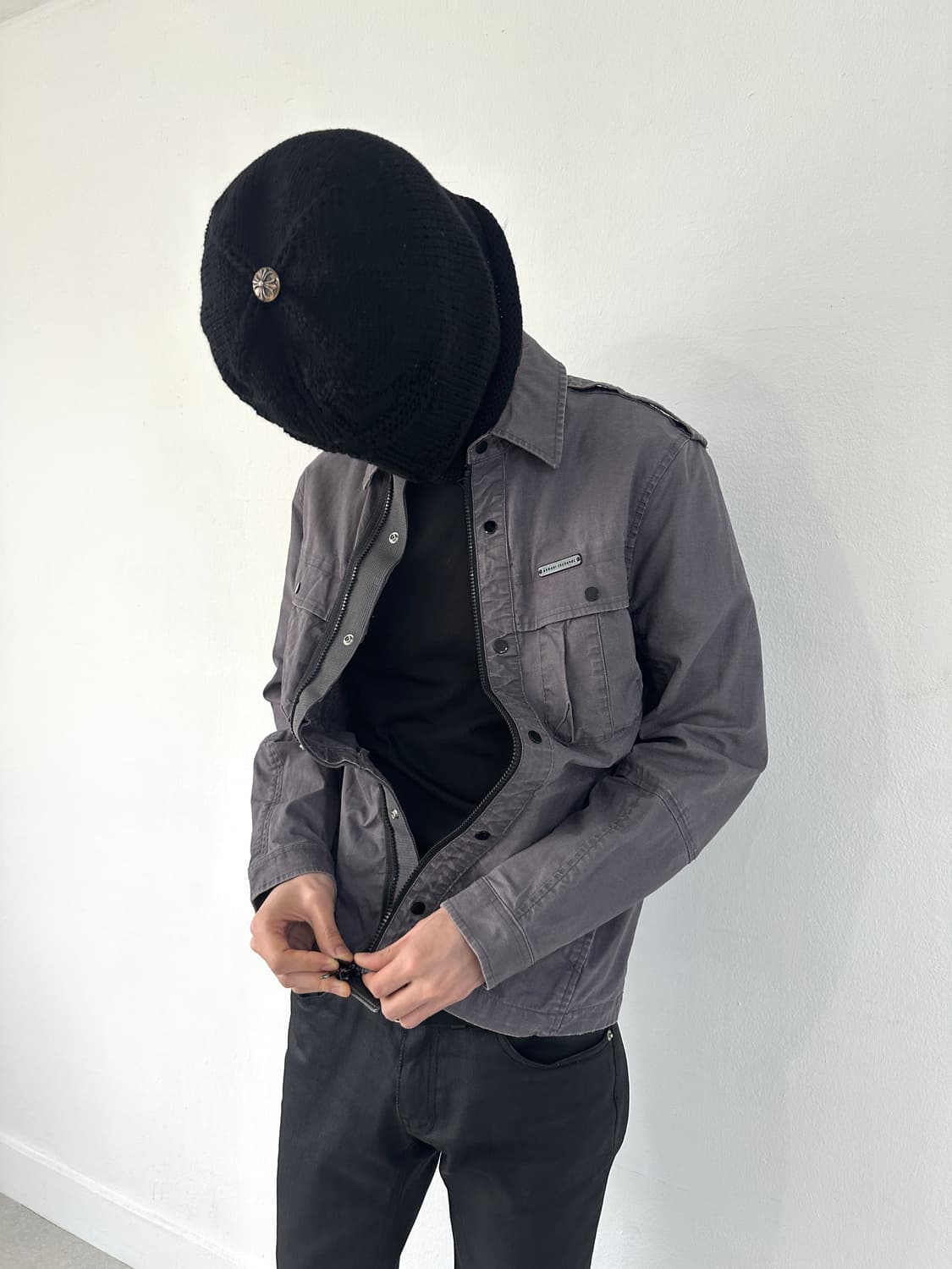 알마니 익스체인지 비대칭 포켓 투웨이 집업 자켓 상품이미지4