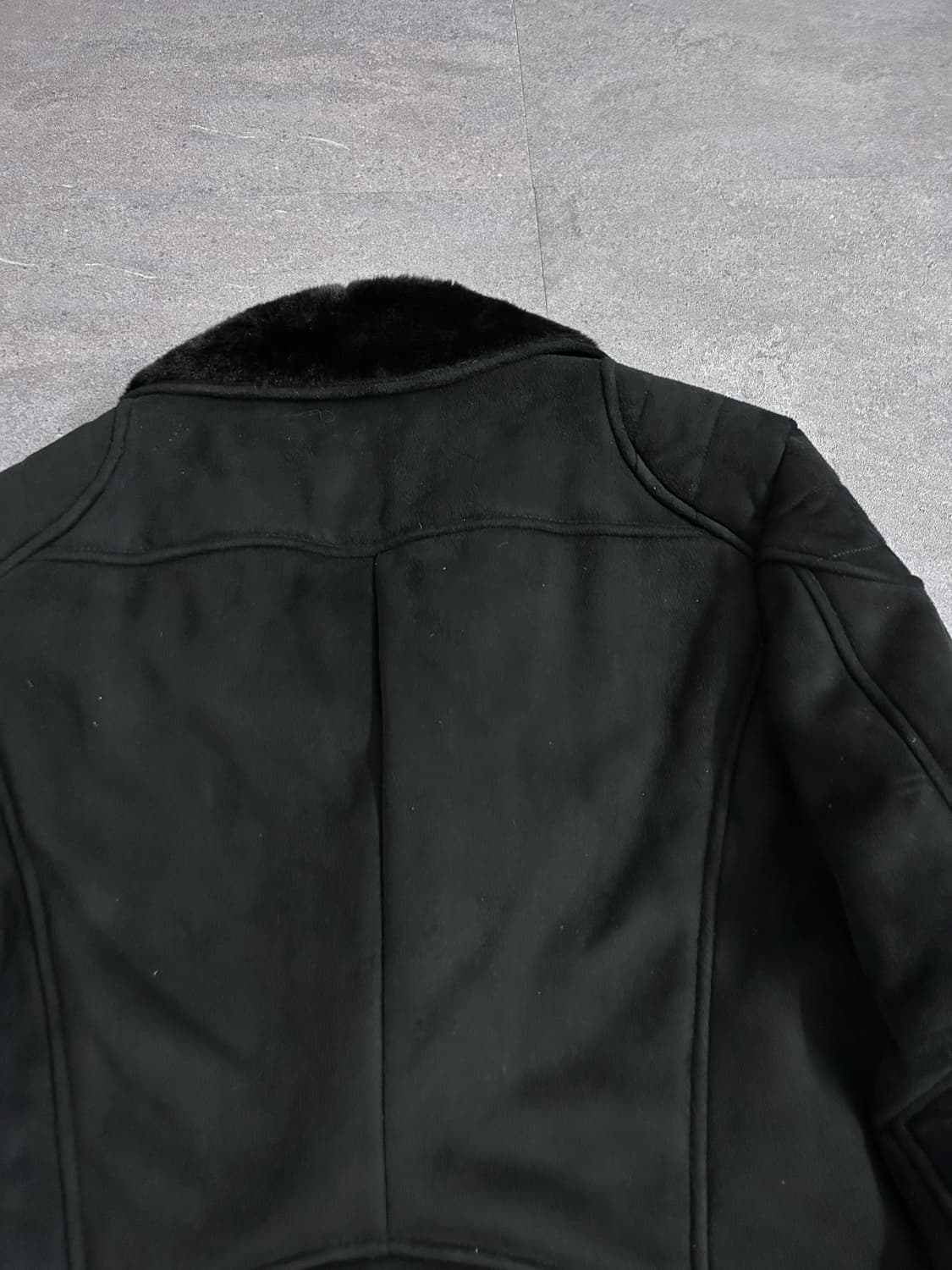 아르마니 시어링 바이커 자켓 상품이미지9