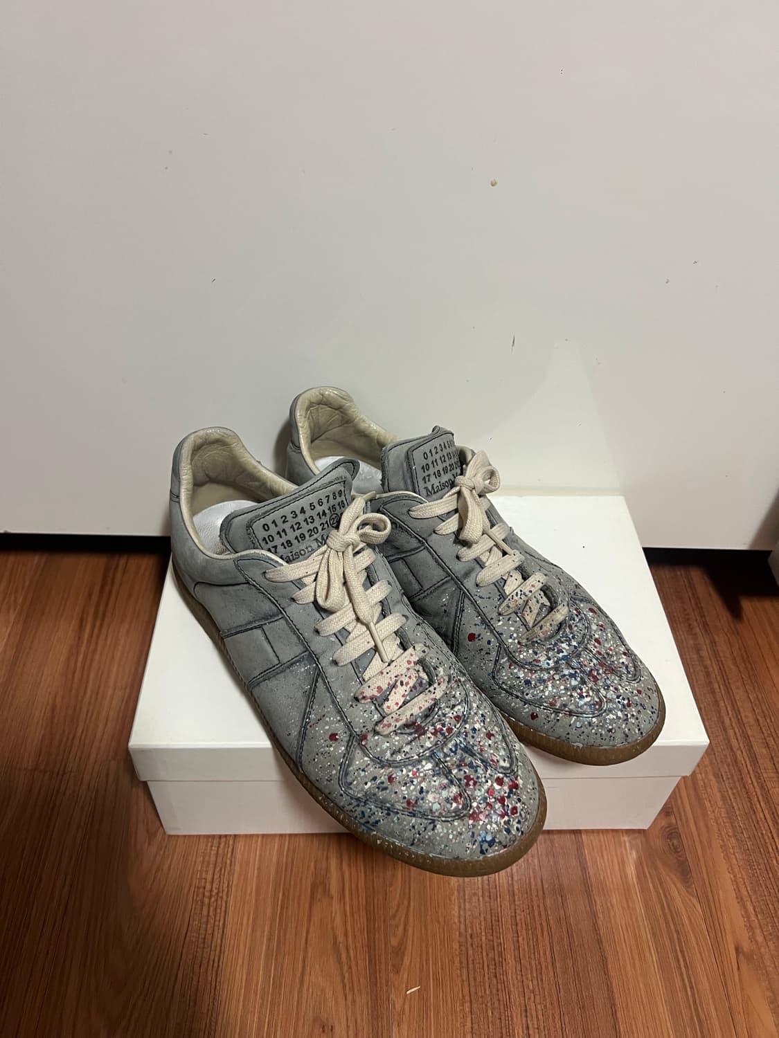 마르지엘라 레플리카 페인트 드롭 스니커즈 37.5 (245mm) 상품이미지6