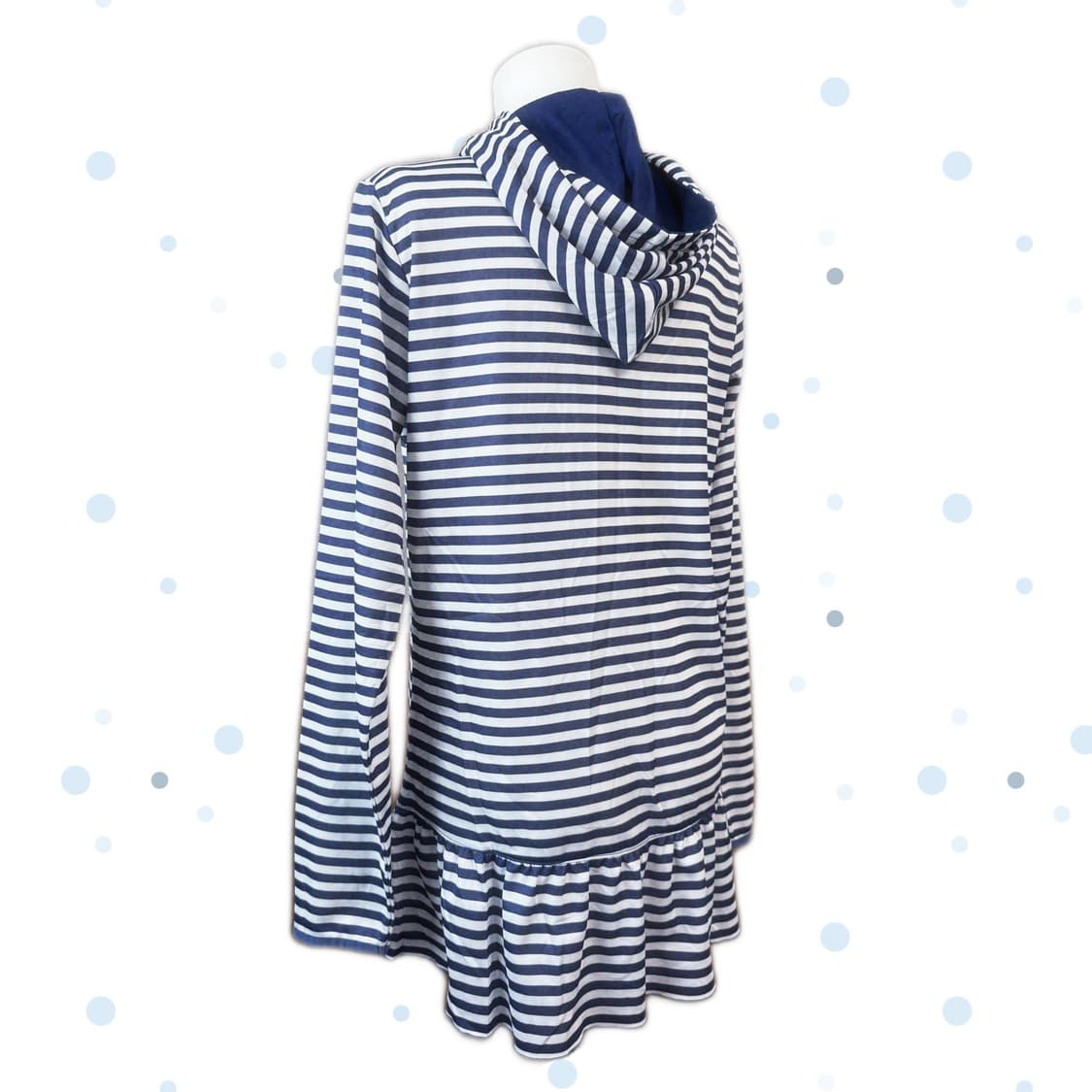 Fila 휠라 모리걸 하구미 스즈코 스트라이프 후드집업 ≽^•⩊•^≼ 상품이미지3