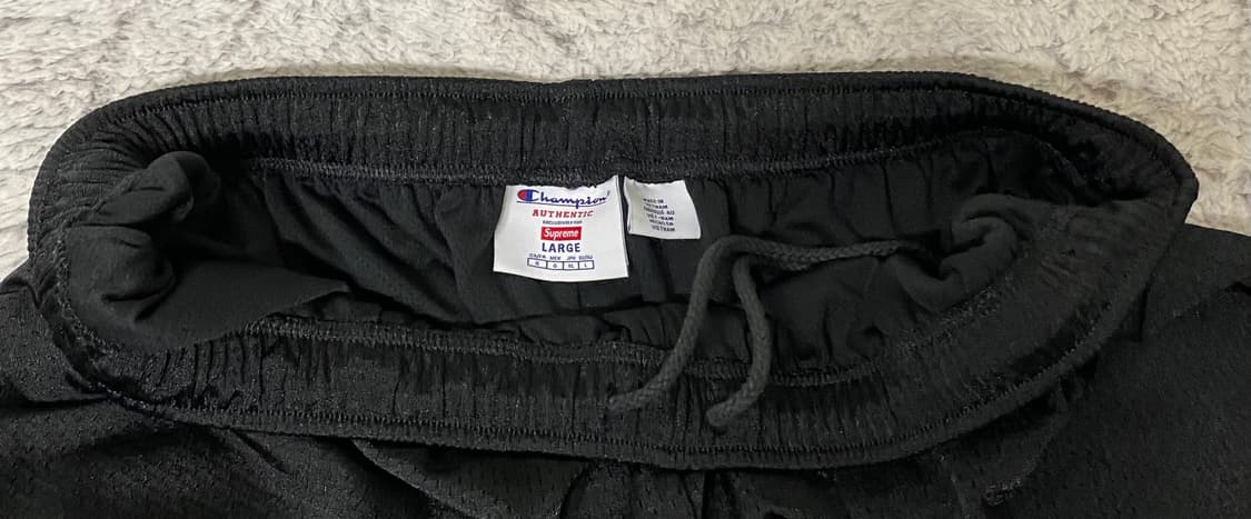 [L] 24SS 슈프림 x 챔피온 메쉬 쇼츠 블랙 상품이미지2