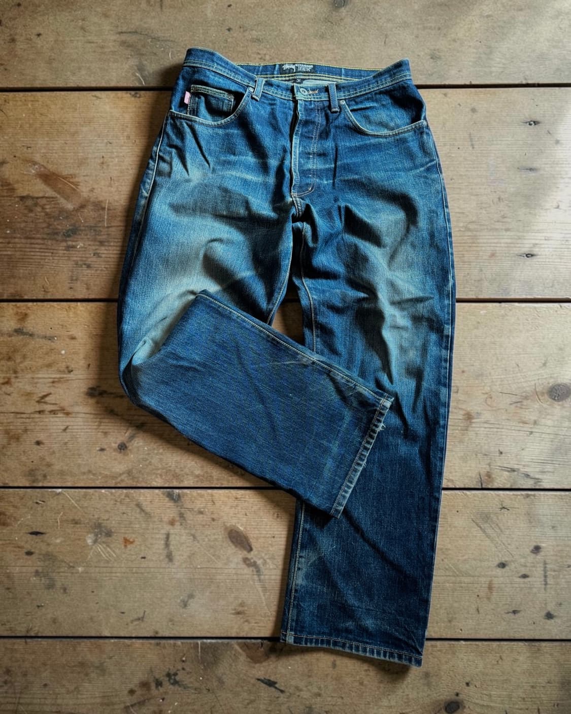 [올드 스투시] 00's 러프 앤 러기드 빅 로고 데님 팬츠 상품이미지3