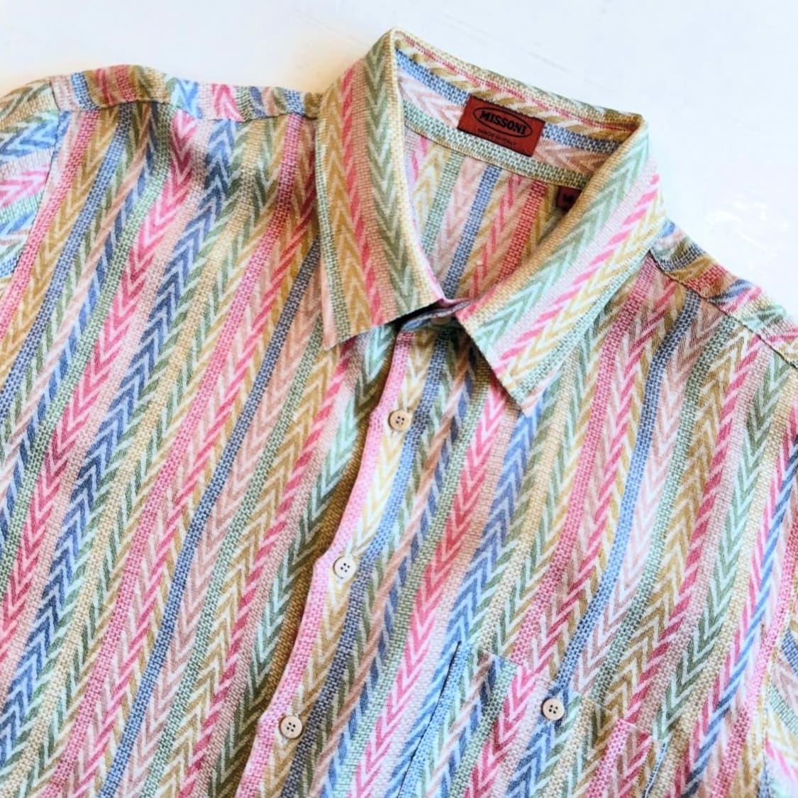 미쏘니 헤링본 린넨 셔츠 상품이미지6