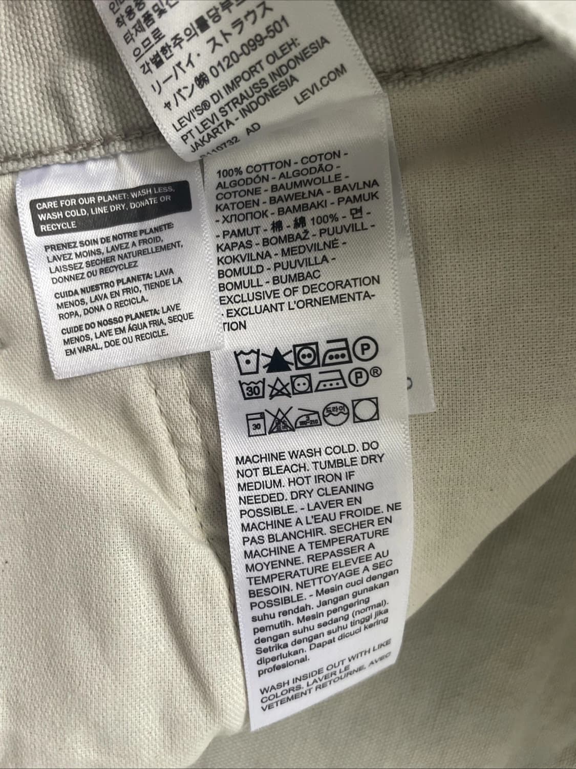 리바이스 568 루즈 스트레이트 더블 니 카펜터 팬츠 상품이미지7