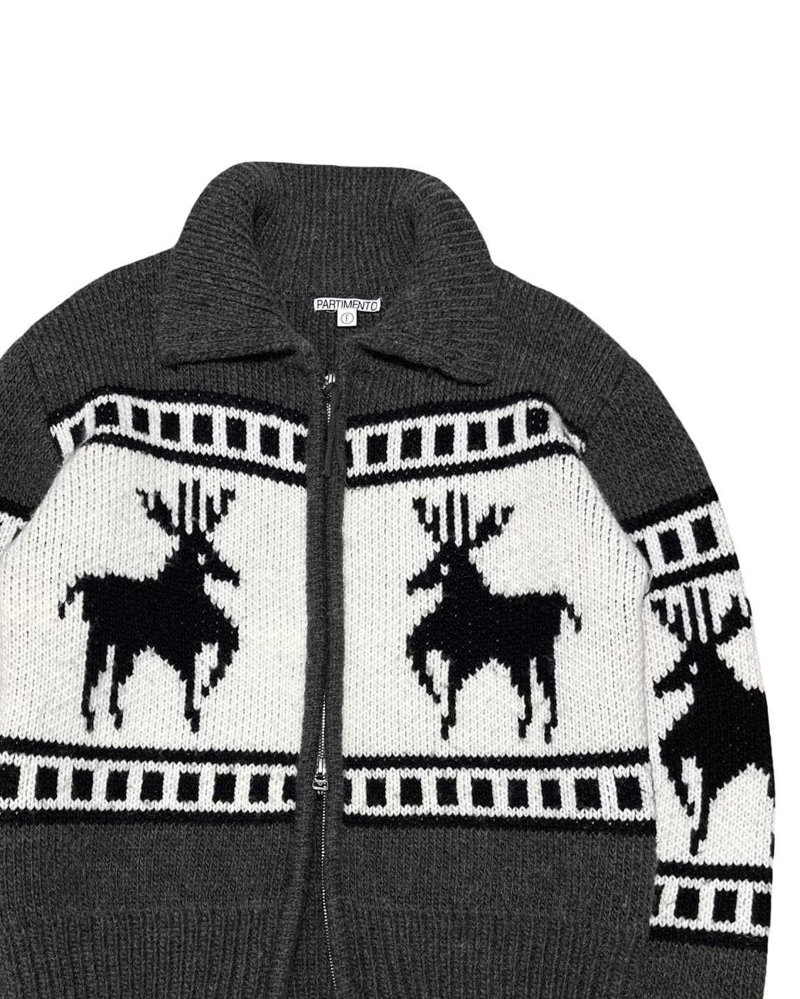 파르티멘토 노르딕 투웨이 니트집업 상품이미지2