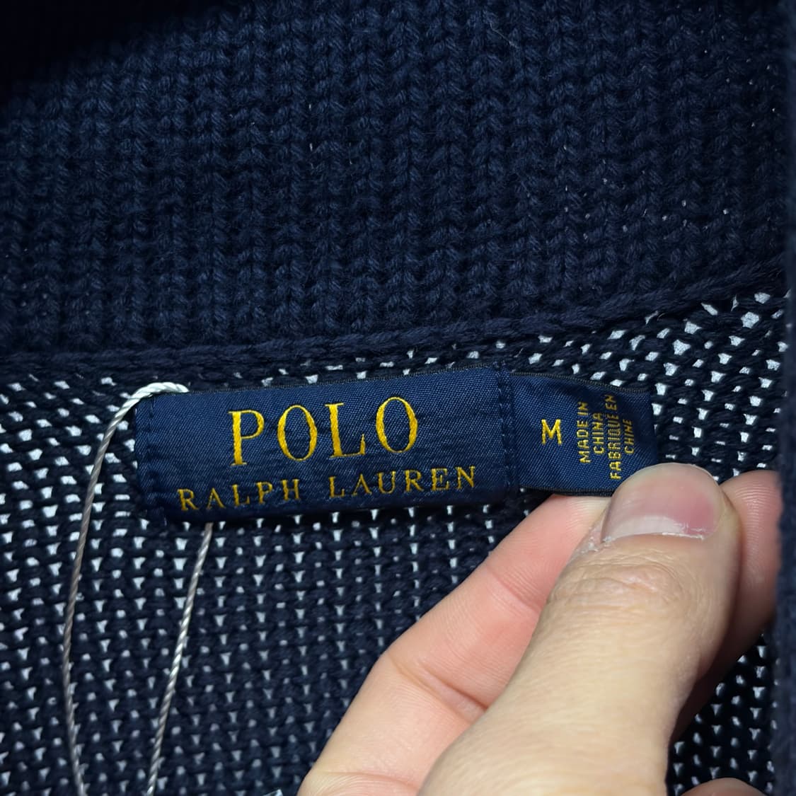 폴로 랄프로렌 스펠아웃 숄카라 니트 상품이미지4