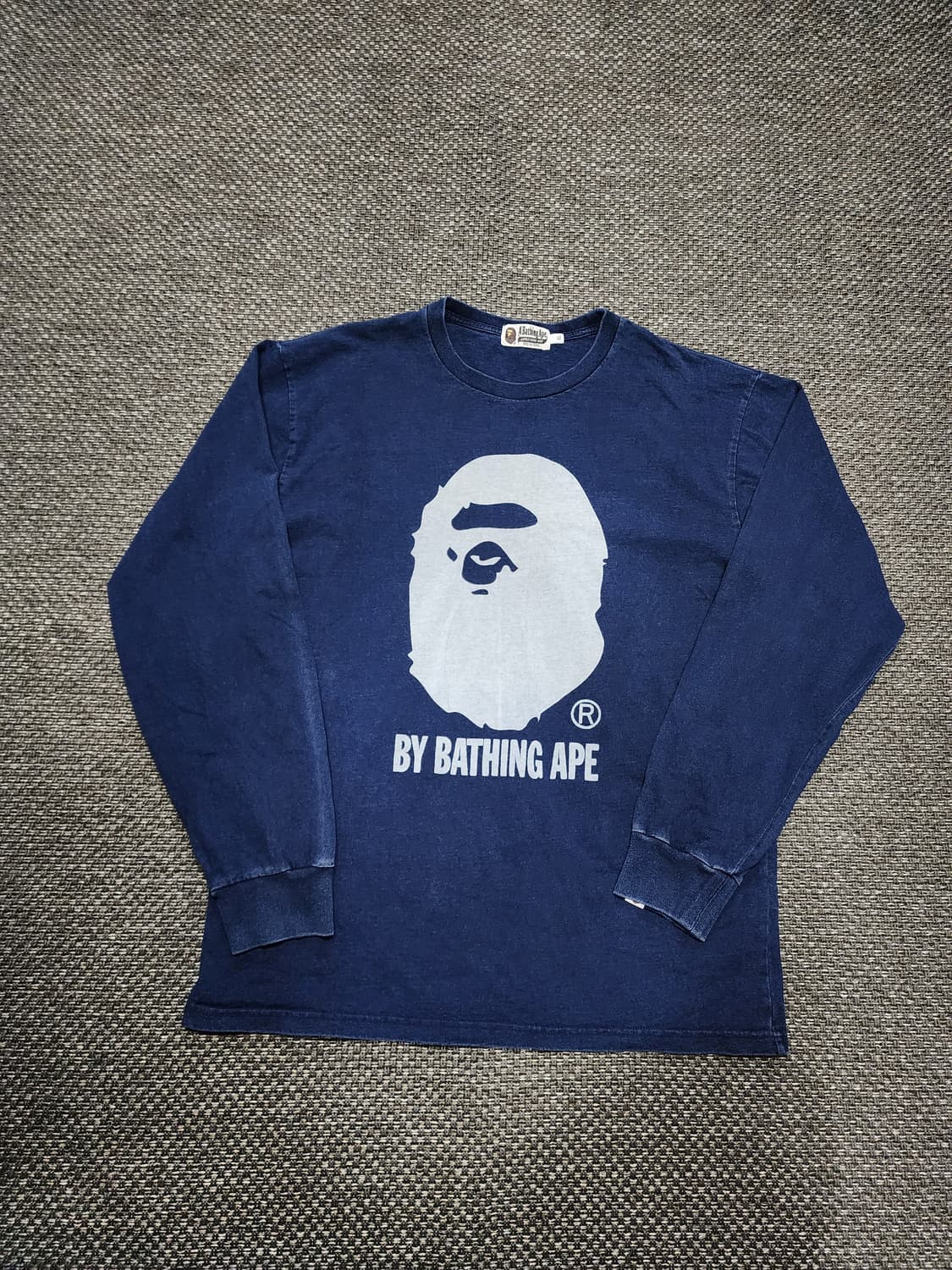 베이프 빅 로고 롱슬리브 티 XL사이즈 상품이미지1
