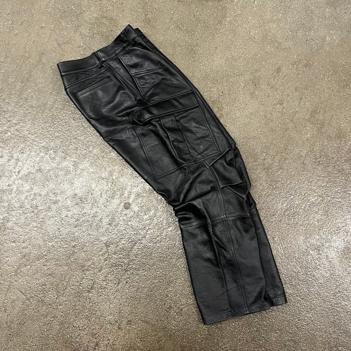 빈티지 루즈핏 소가죽 카고 팬츠 (33) 상품이미지5