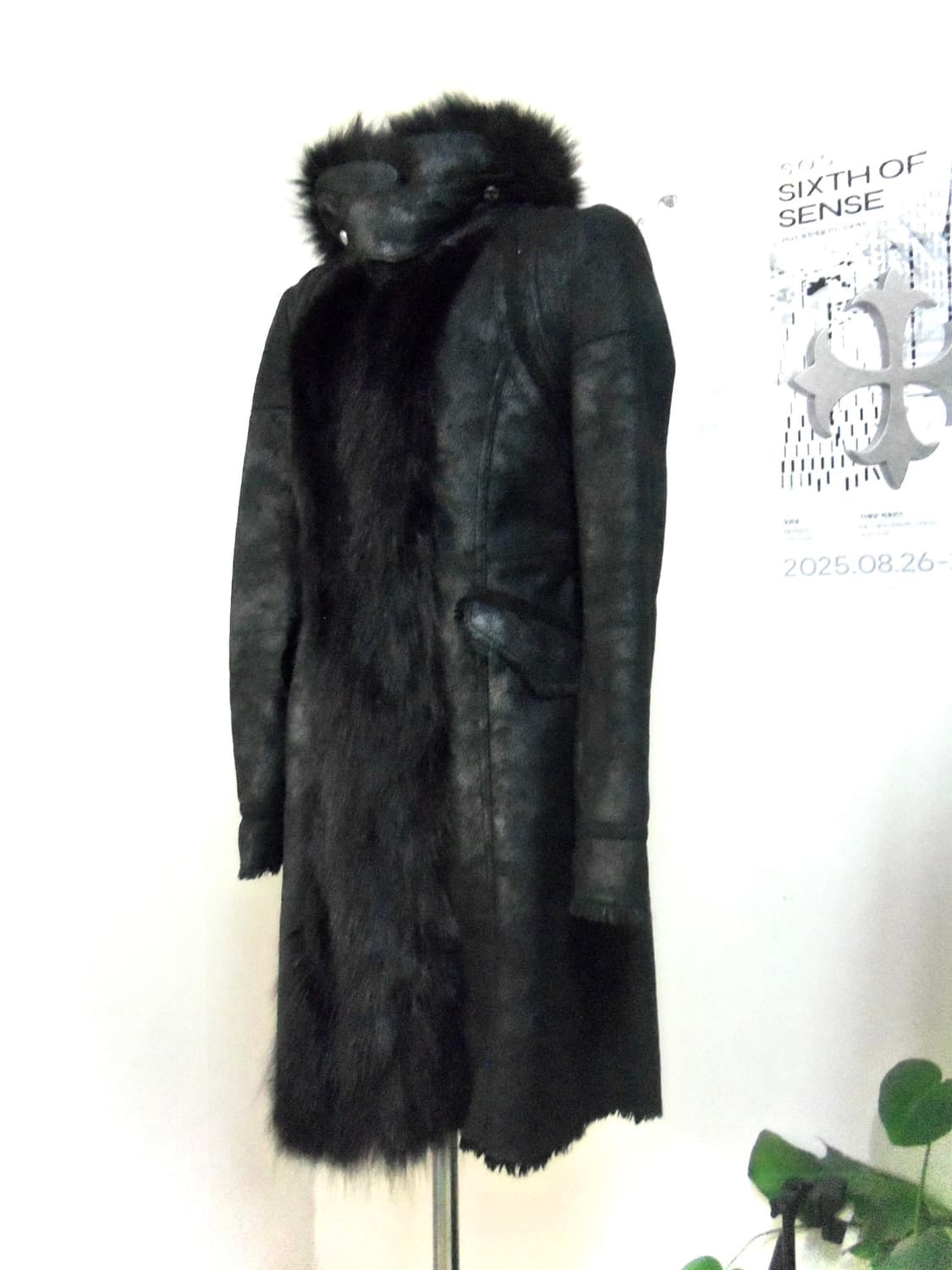 Vintage natural leather fur jacket 상품이미지2