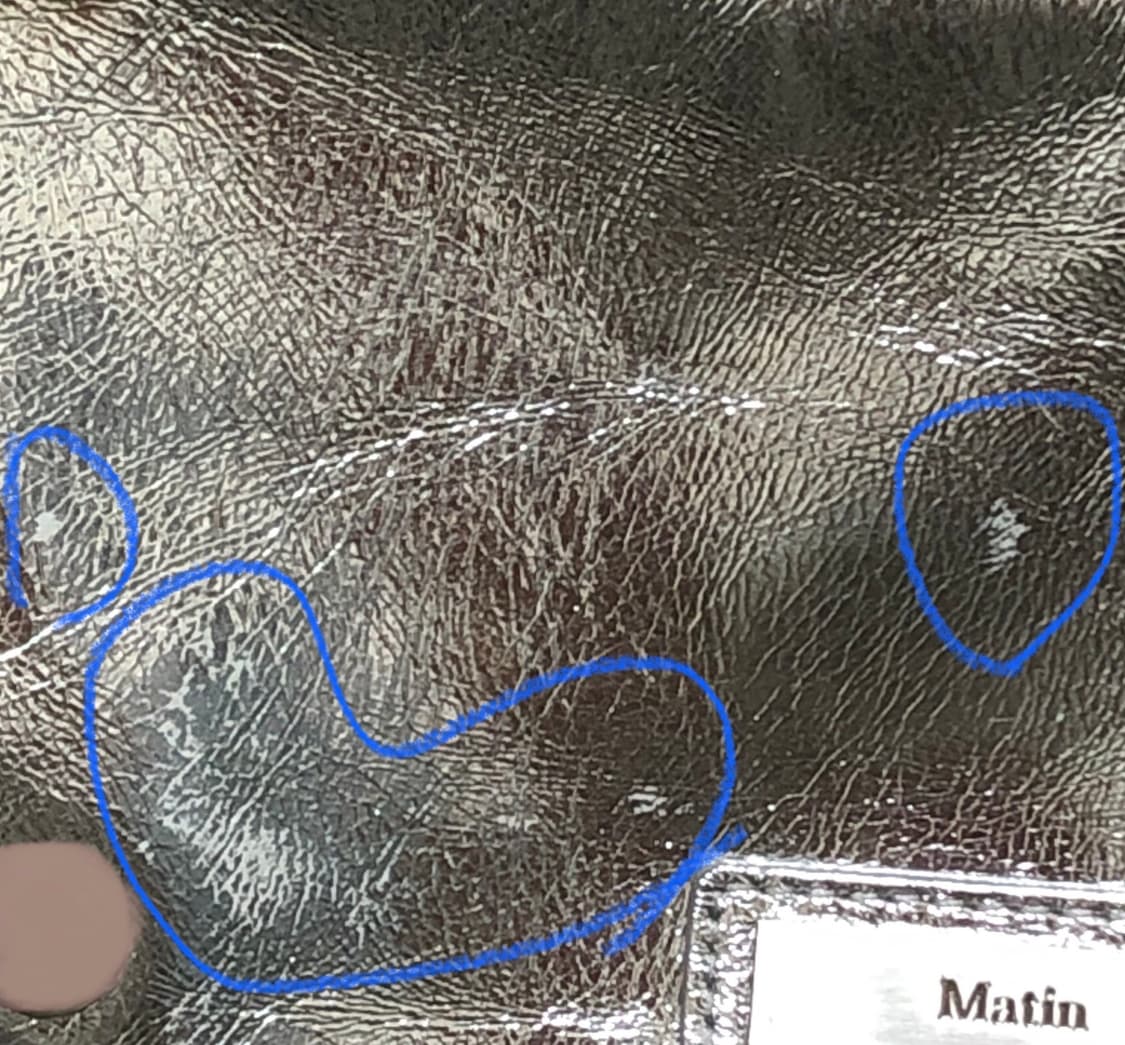 마뗑킴 stud leather shoulder bag in silver 상품이미지6