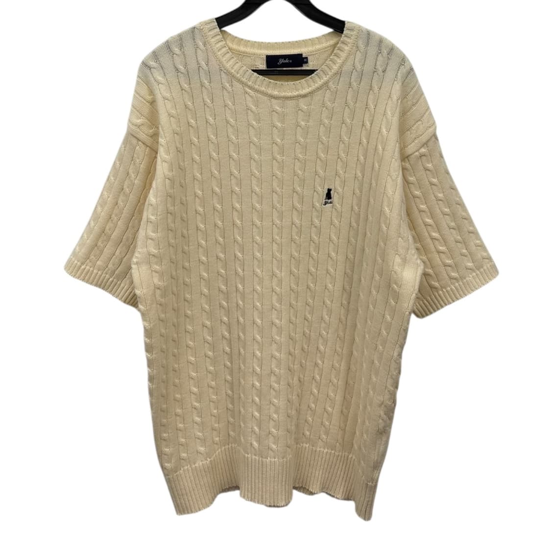 예일 반팔 꽈배기 니트 상품이미지1