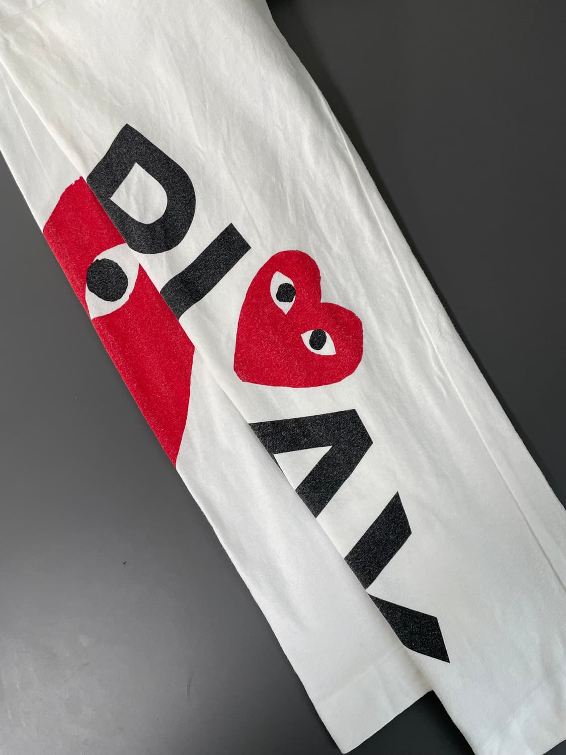 [M] 꼼데가르송 플레이 엠브로이드 긴팔 롱 슬리브 상품이미지7