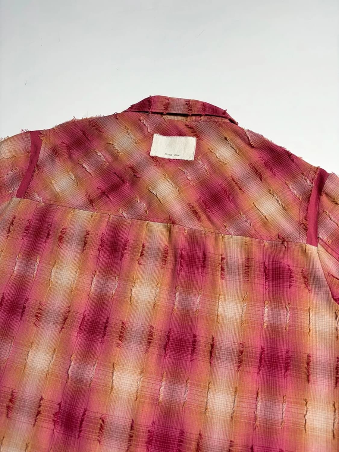 마뗑킴 24SS 투포켓 체크 핑크 셔츠 R1175 상품이미지4