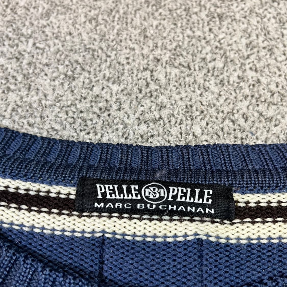 펠레 펠레 럭비 스트라이프 코튼 니트 상품이미지4