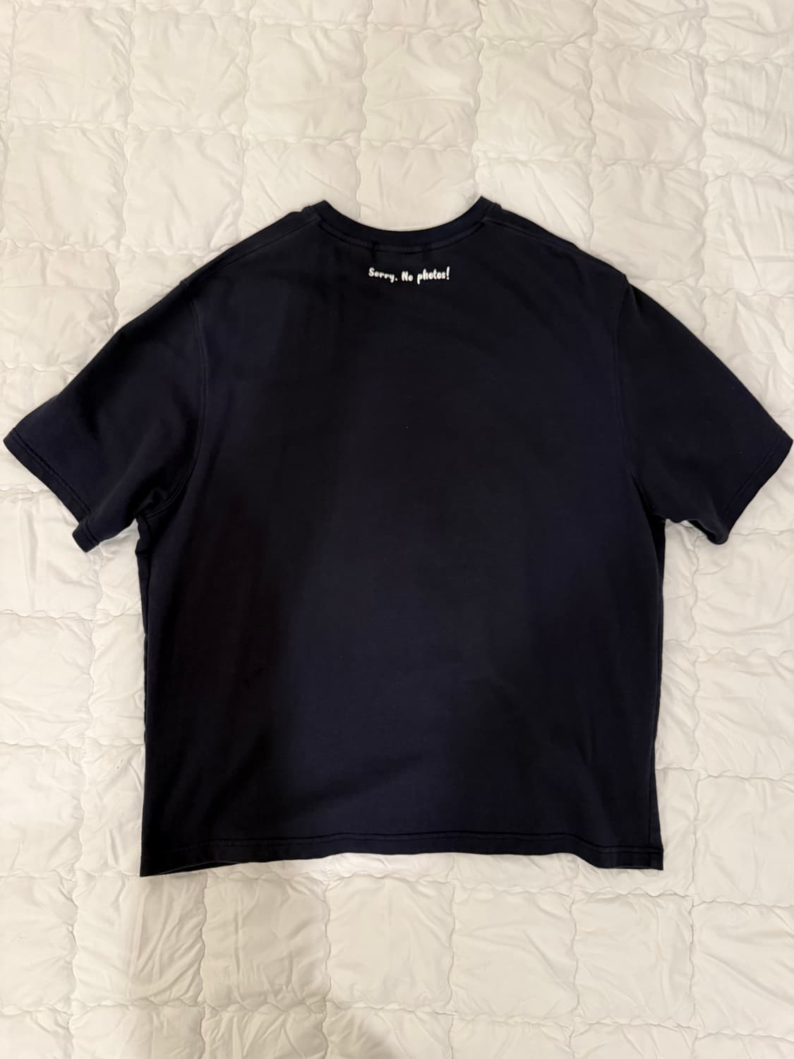 비이커 프린팅 티셔츠 네이비 상품이미지2