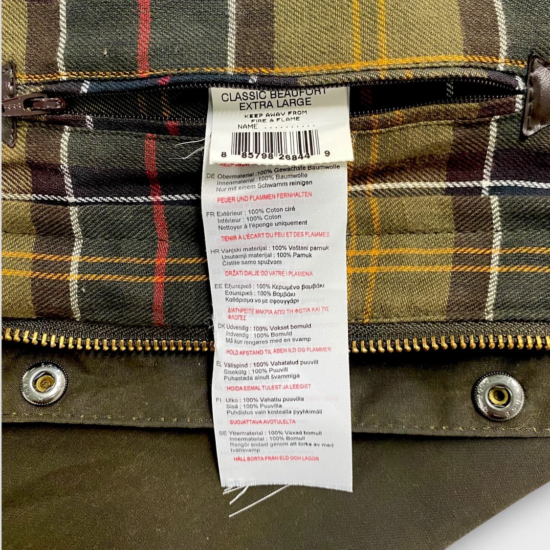  바버 Barbour 왁스 헌팅자켓 XL 상품이미지5
