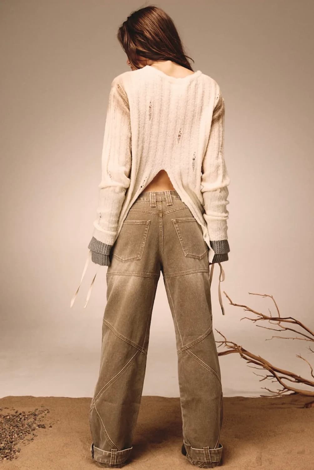 Glowny 글로니 eagle damaged wool knit top  상품이미지3