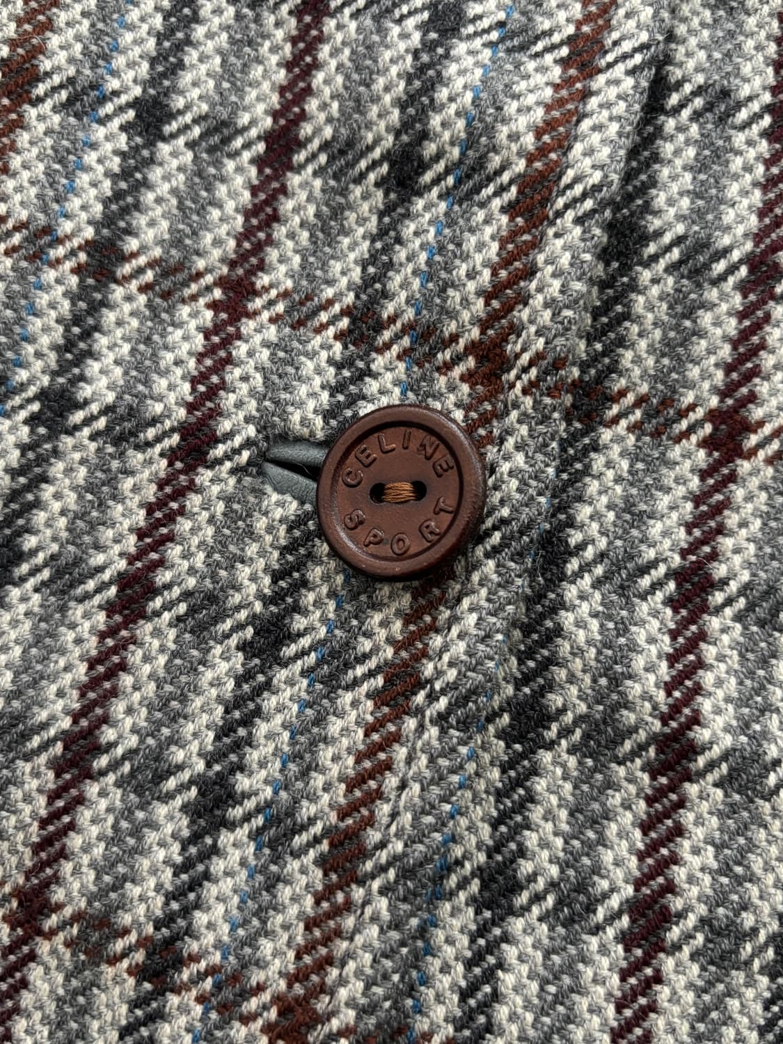 Celine 셀린느 90‘s 울 체크 블레이저 자켓   상품이미지7