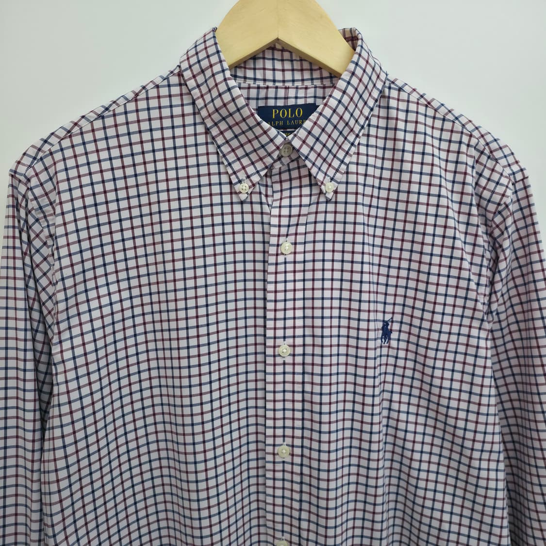 [L] 폴로 랄프로렌 체크 셔츠 신형 큐알택 상품이미지2