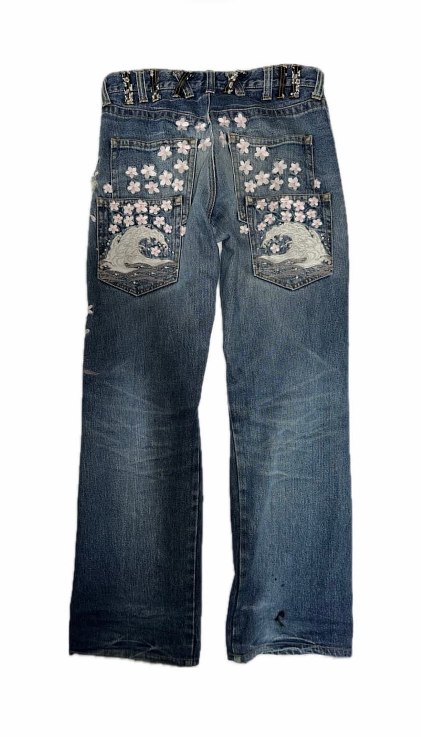 오리엔탈 잉어 자수 데님 상품이미지2