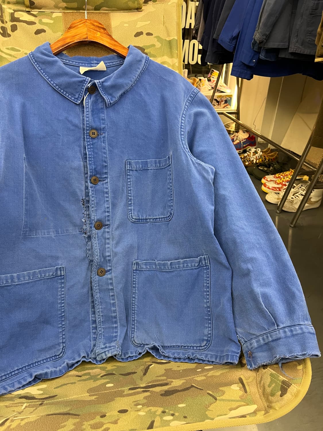 1950/60s OLD MODEL HARD FADED 빈티지프렌치워크자켓 상품이미지7