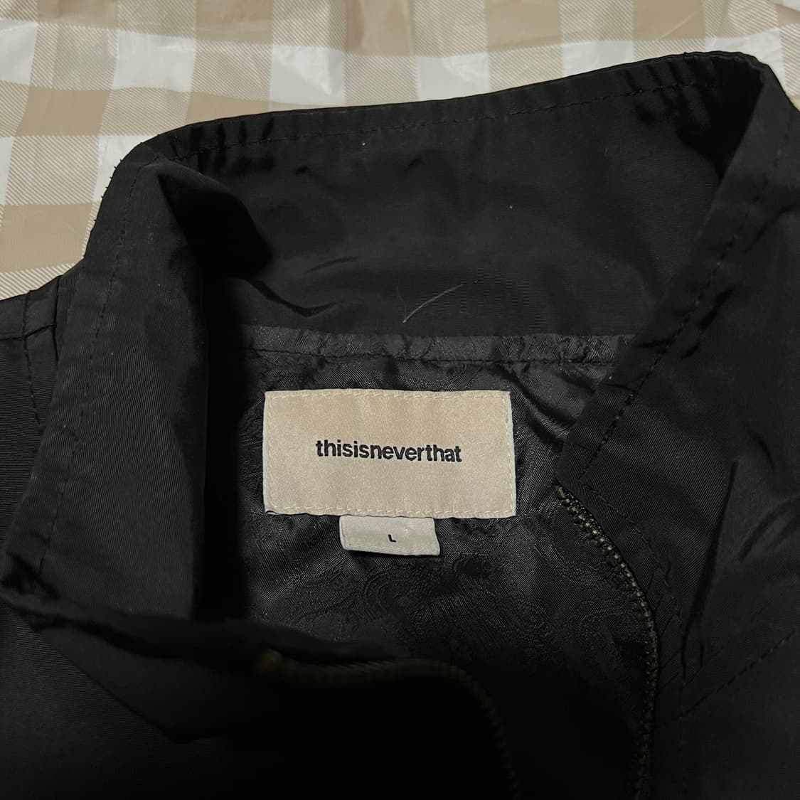 디스이즈네버댓 바람막이 자켓 L 블랙 재킷 점퍼 바막 디네댓 상품이미지3