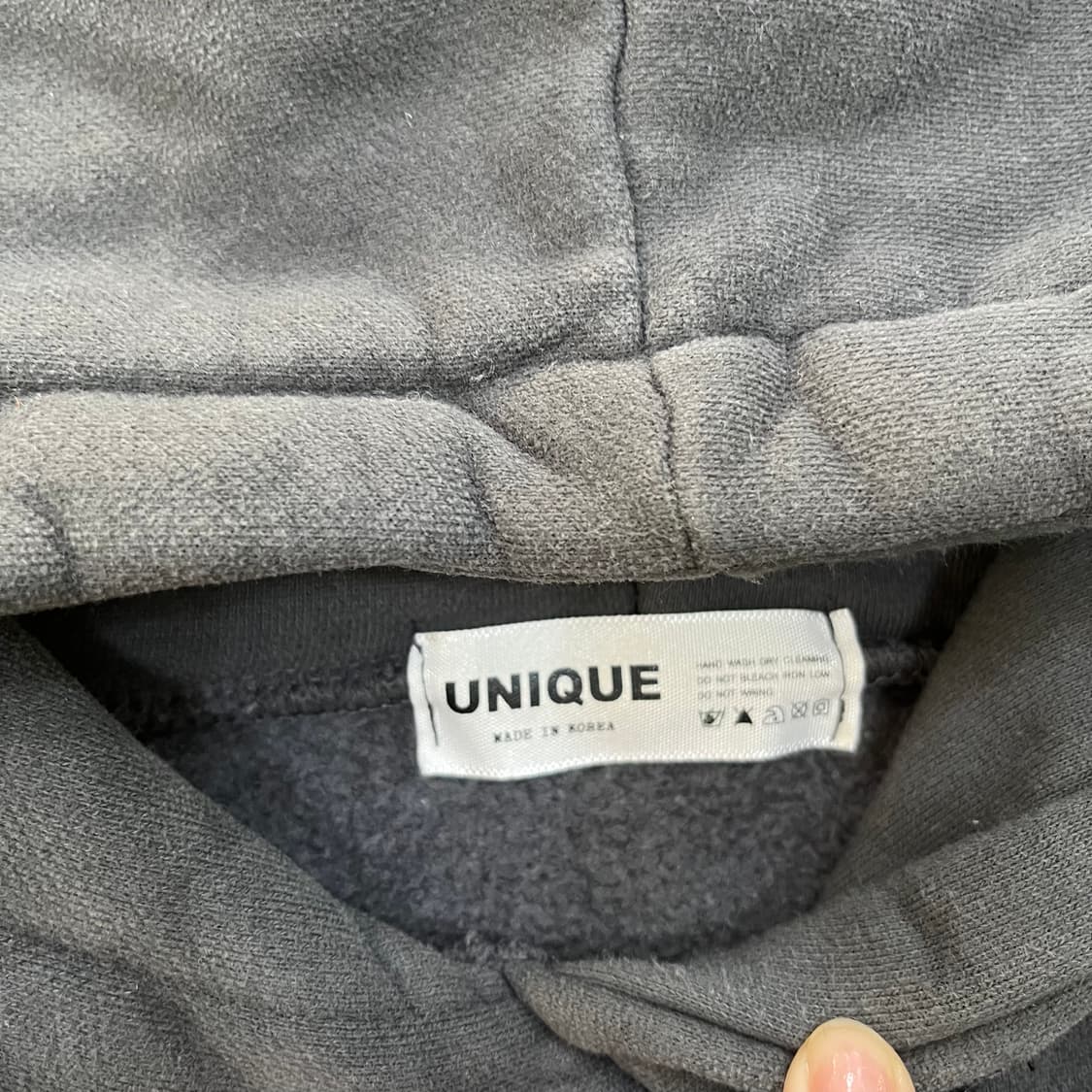 실측확인 유니크 여성 크롭 후드티 0310M 상품이미지2