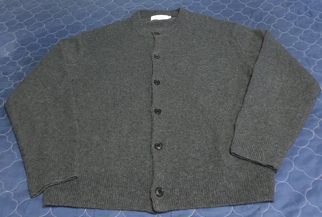 유니온블루 오로라 알파카 크롭 가디건 멜란지그레이 (XXL) 상품이미지3