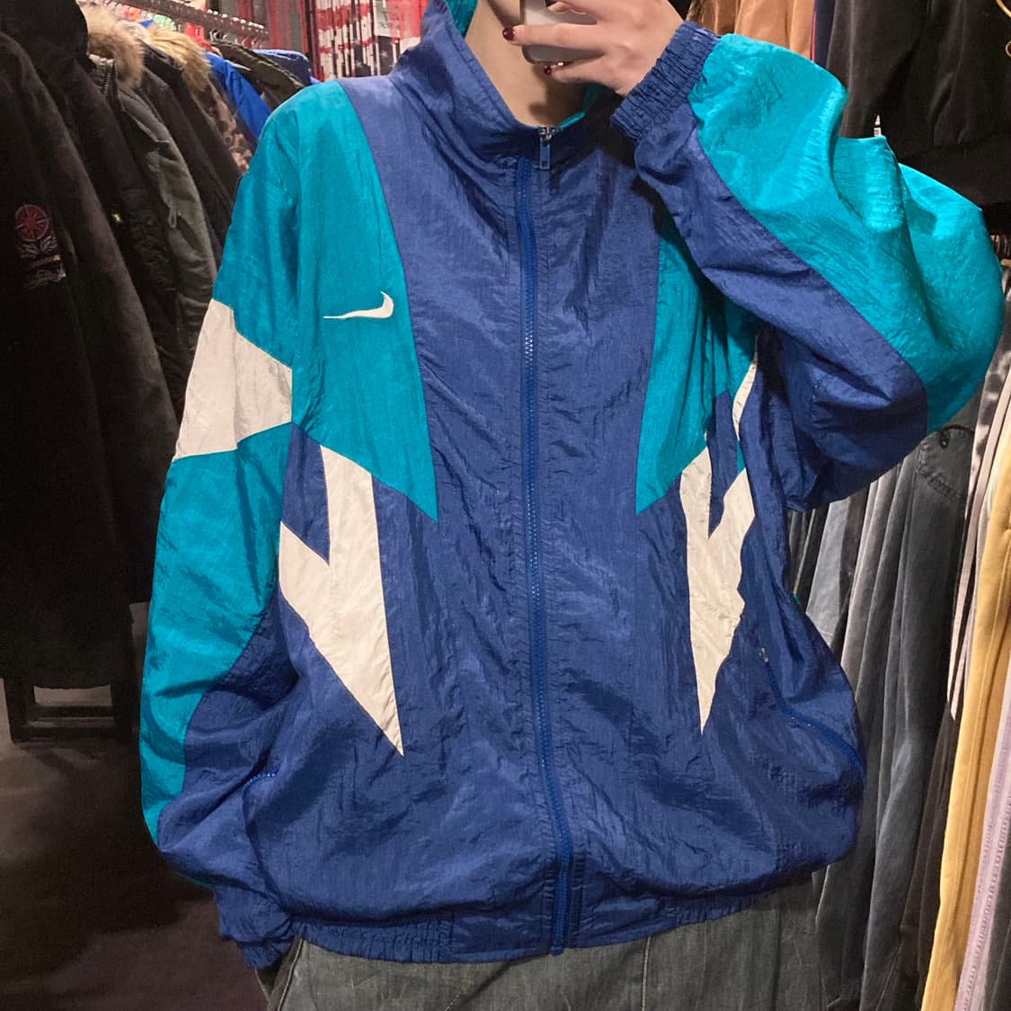 [IM]나이키 바람막이 블루 배색 상품이미지2