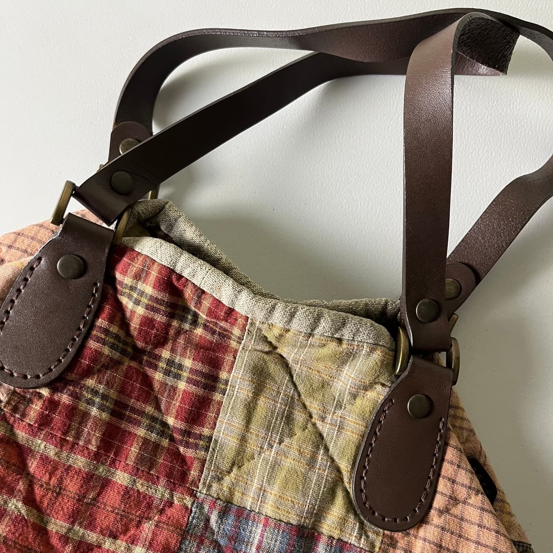 [JPN] 빈티지 핸드메이드 퀼팅 토트백 상품이미지3