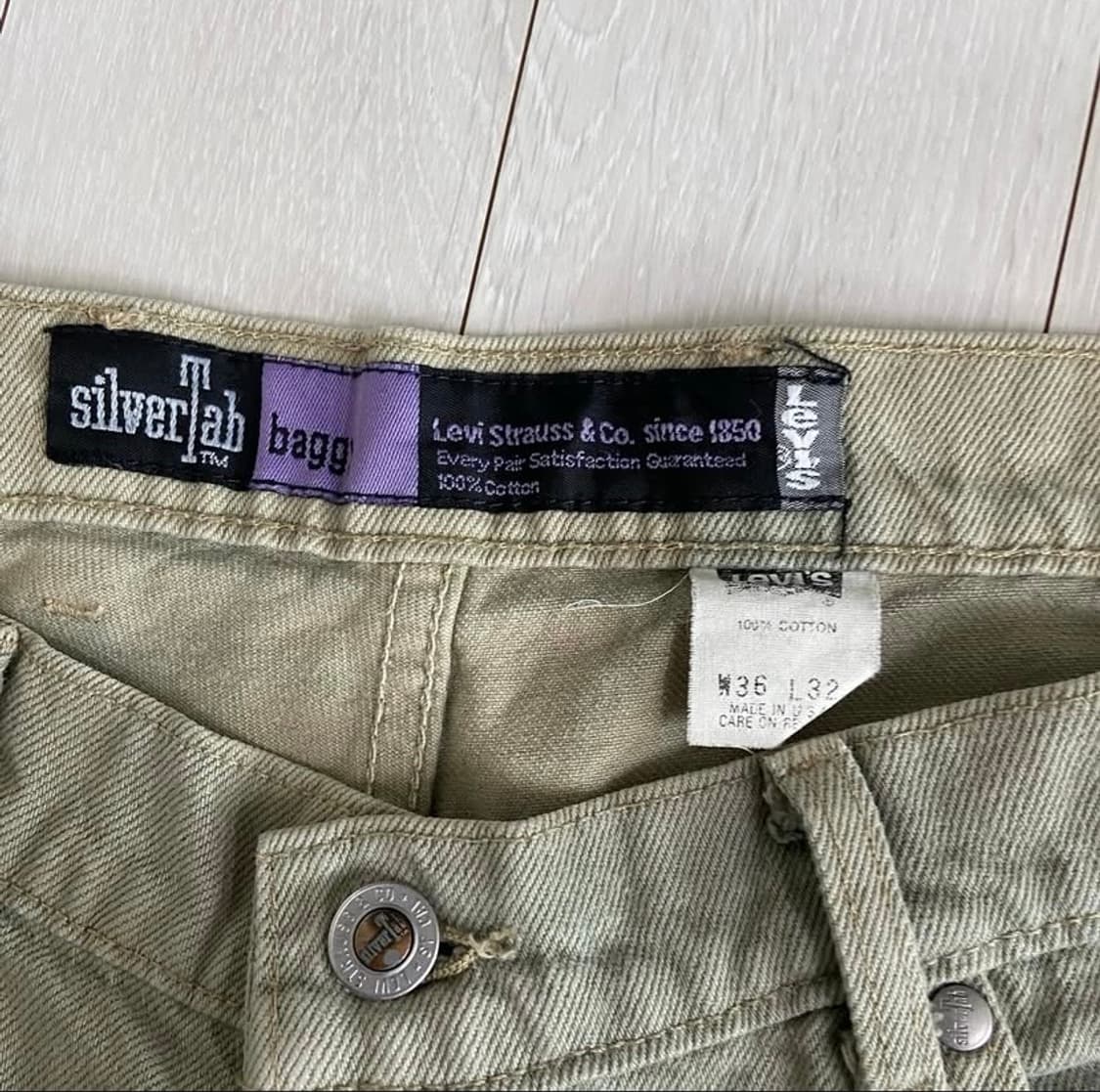 [36x32] 90s 리바이스 실버탭 배기 진 상품이미지2