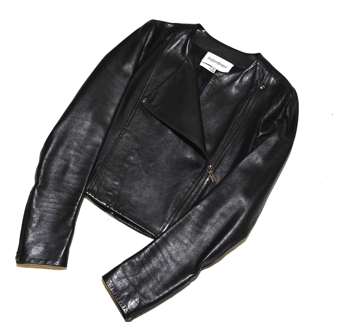 Yves Saint Laurent collarless leather  상품이미지1