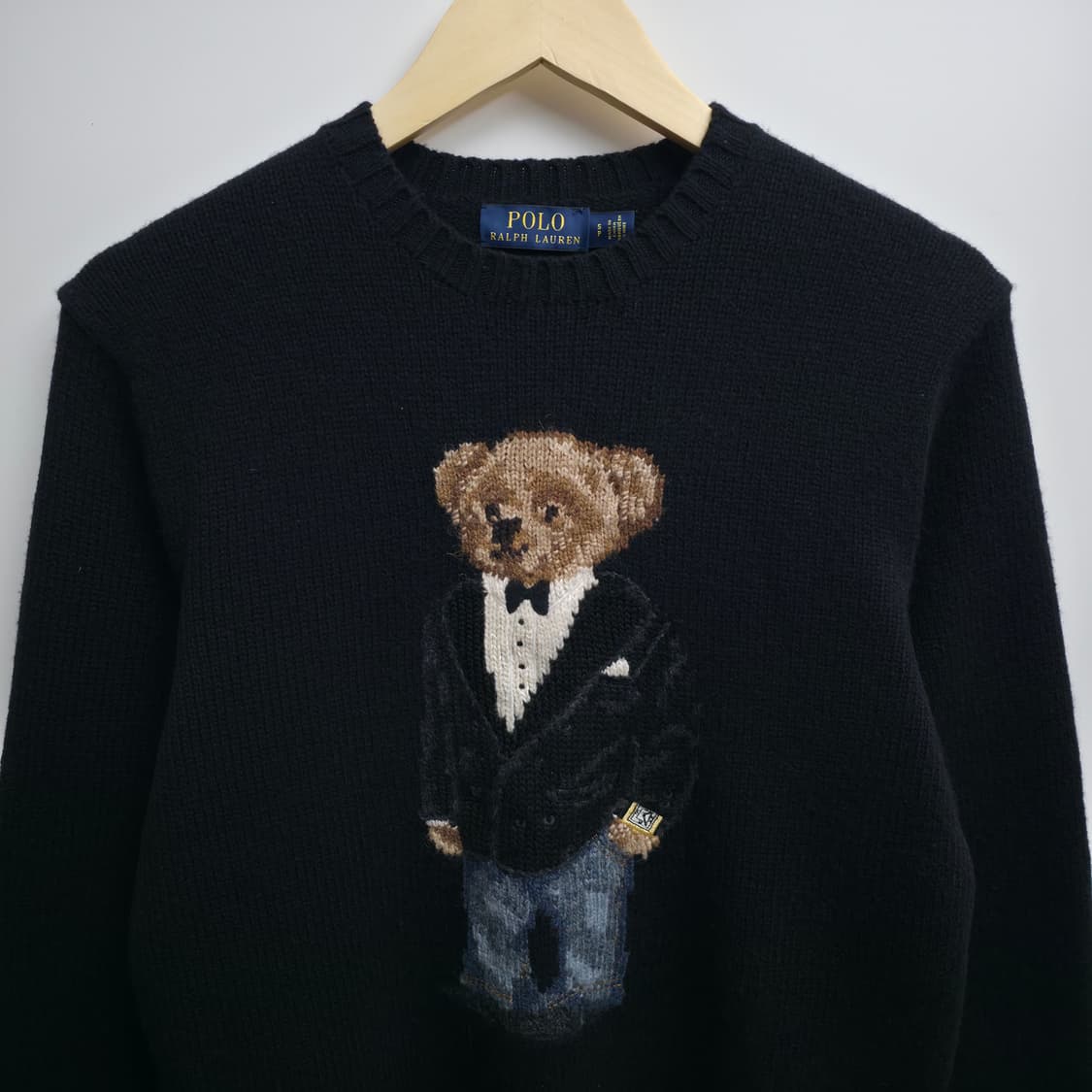 [S]폴로 랄프로렌 폴로베어 캐시미어 니트 블랙 상품이미지2