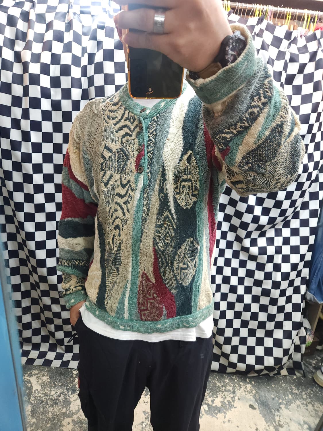 쿠지 클래식 버튼 풀집업 케이블니트
​
Coogi 상품이미지8