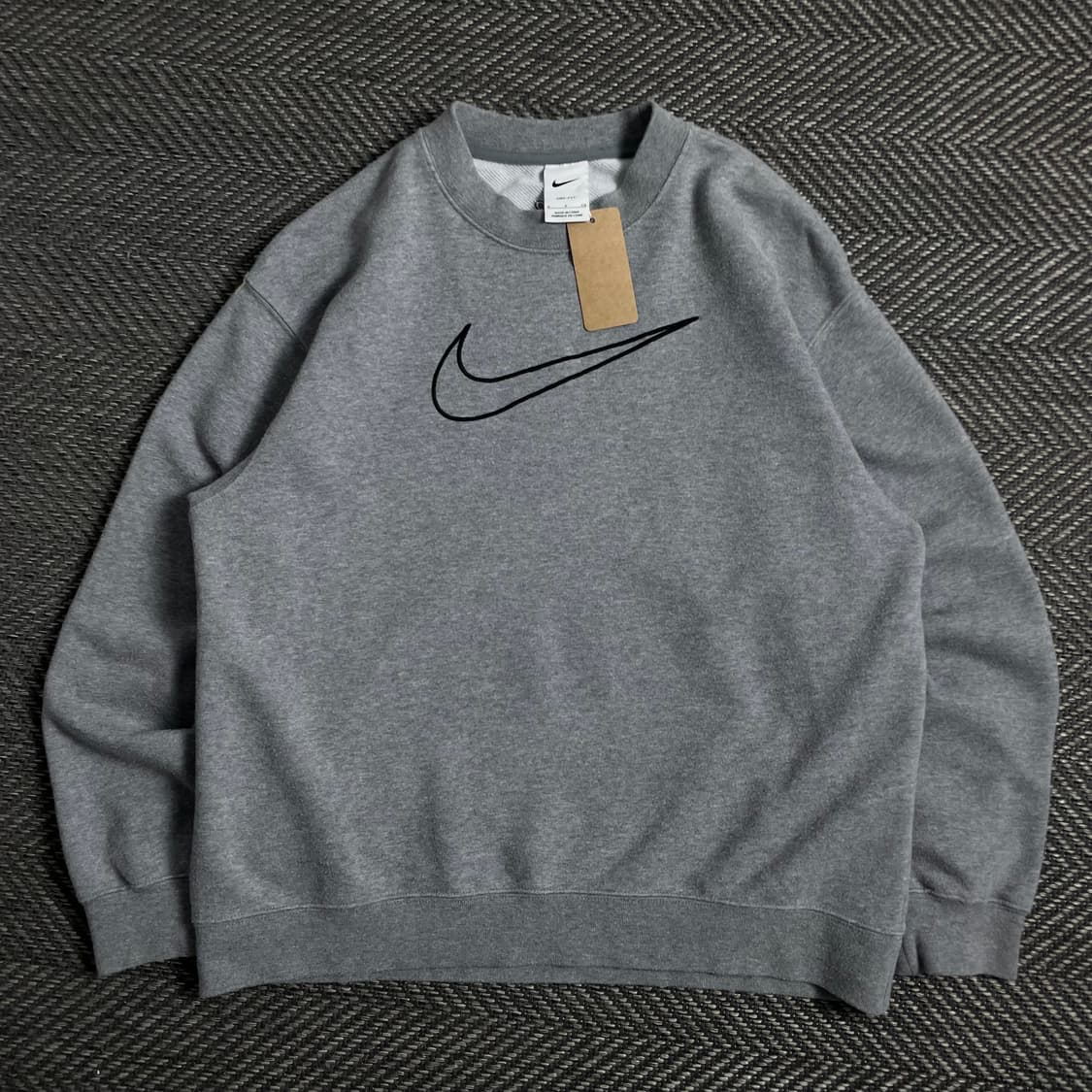 나이키 빅스우시 로고 그레이 스웻 맨투맨y 4454 상품이미지2