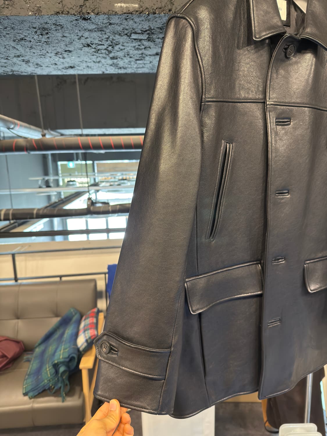 아트 이프 액츠 레더 카코트 상품이미지4