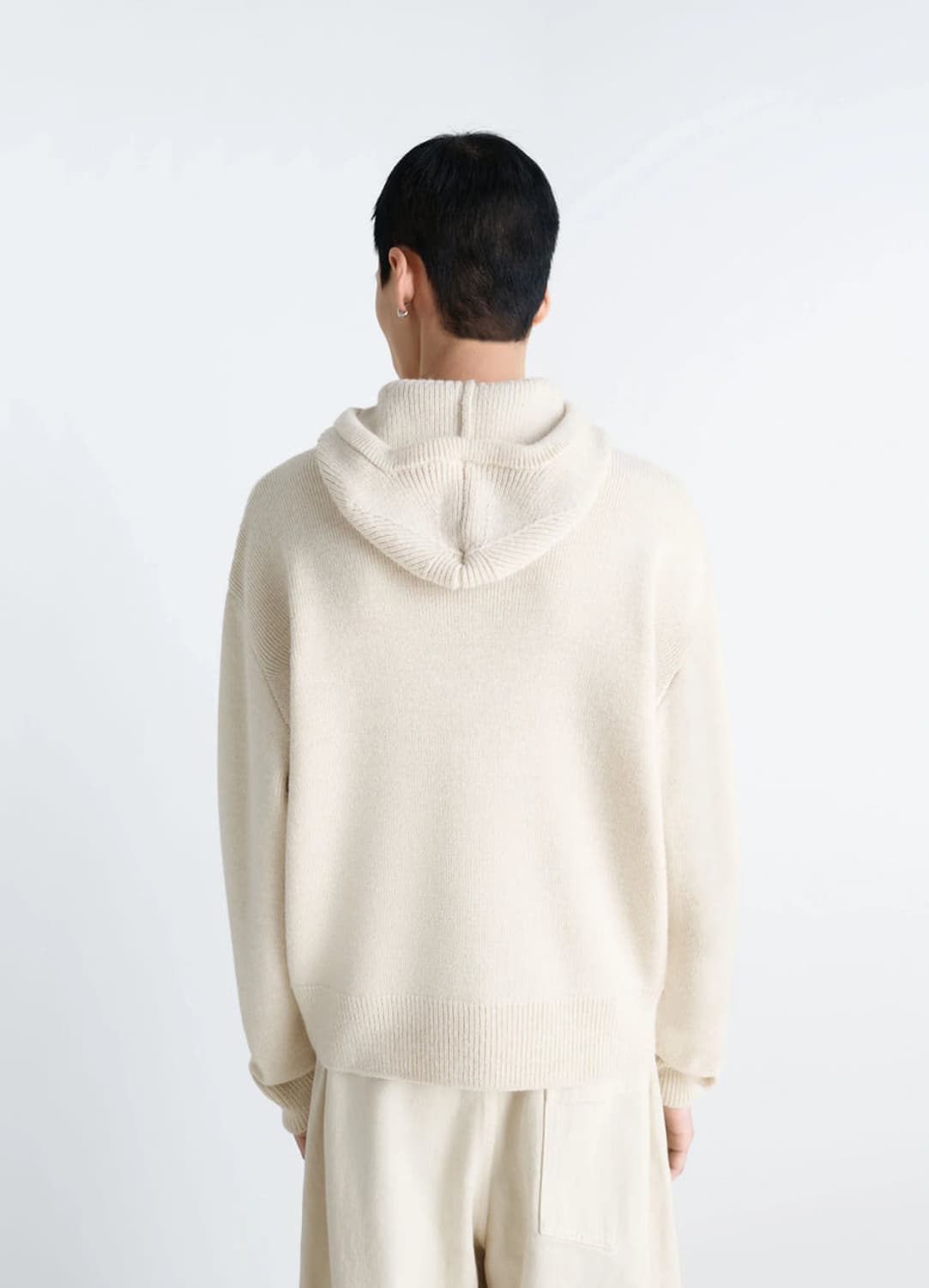 [S,M,L,XL]르메르 25fw 후드 스웨터/라이트 크림 상품이미지5