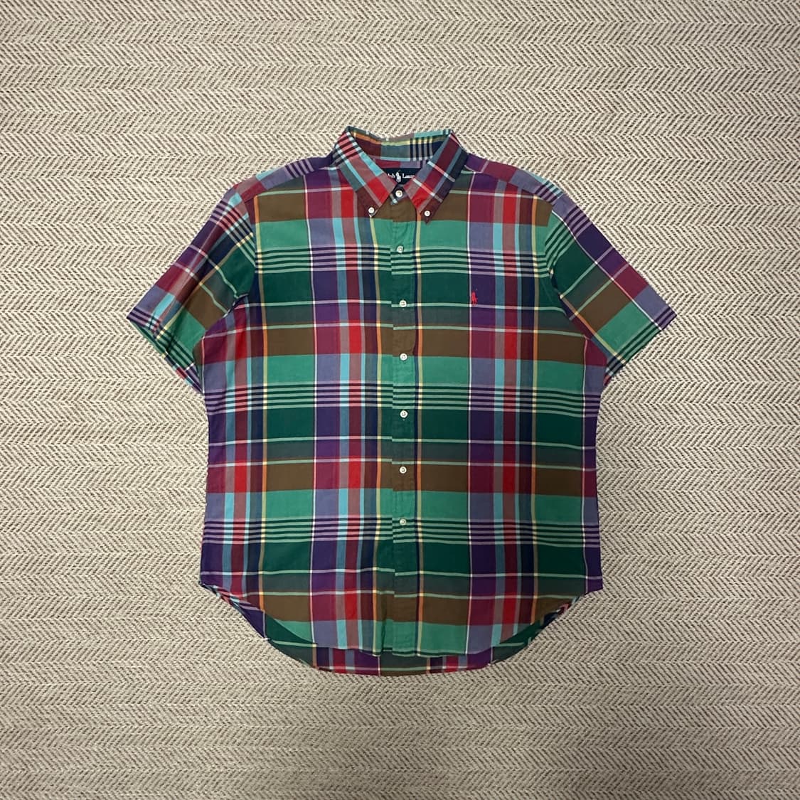 POLO RALPH LAUREN madras half shirt 상품이미지1