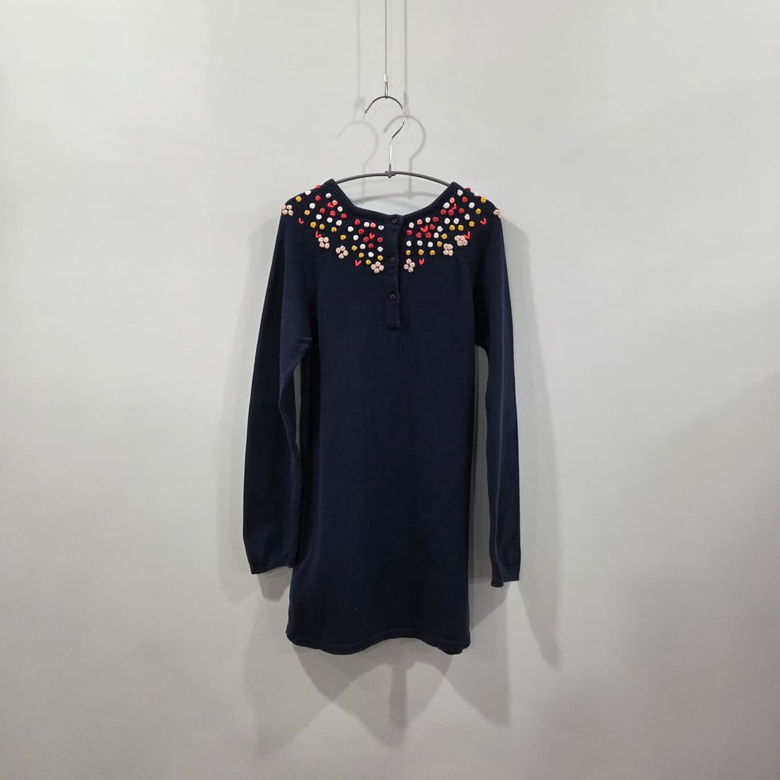 드팜 코튼 네이비 원피스 8A 상품이미지2