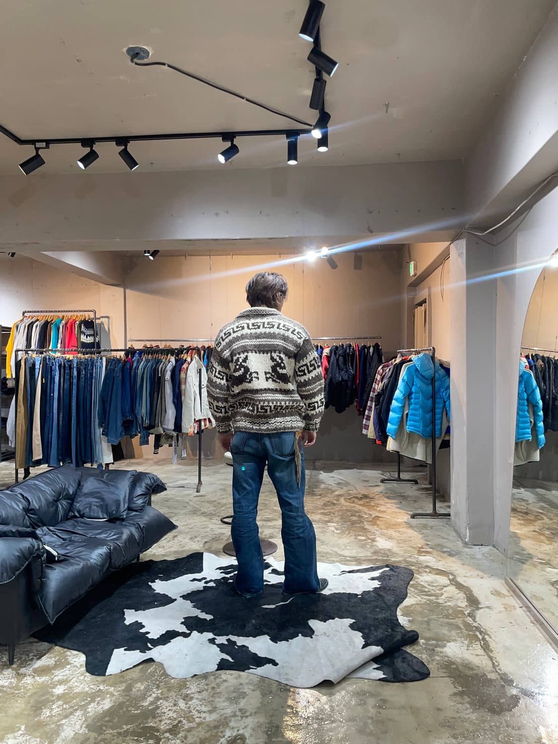 Canadian virgin wool dear Cowichan cardi 상품이미지2