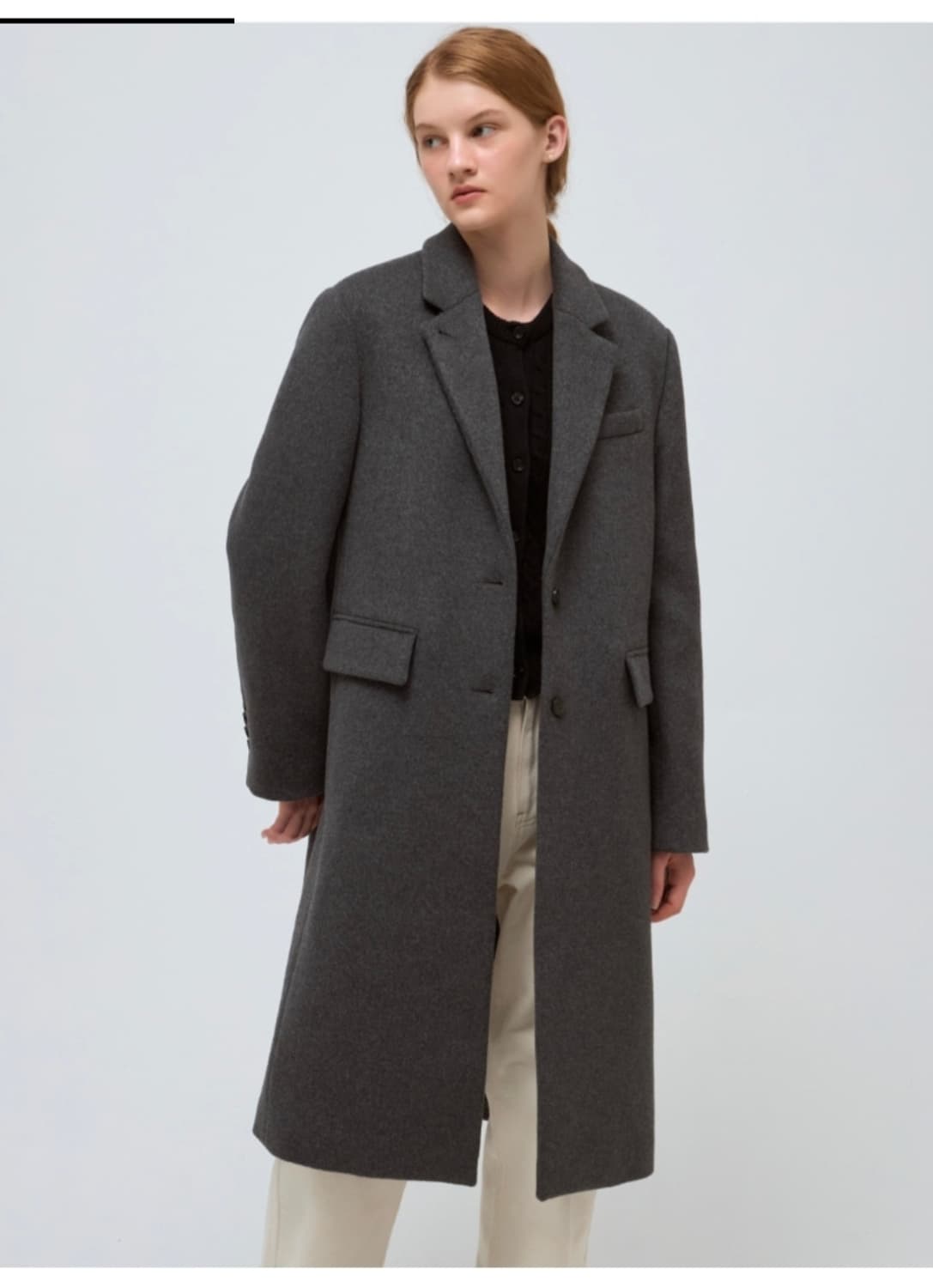 드파운드 캐시미어 울 싱글코트 상품이미지3