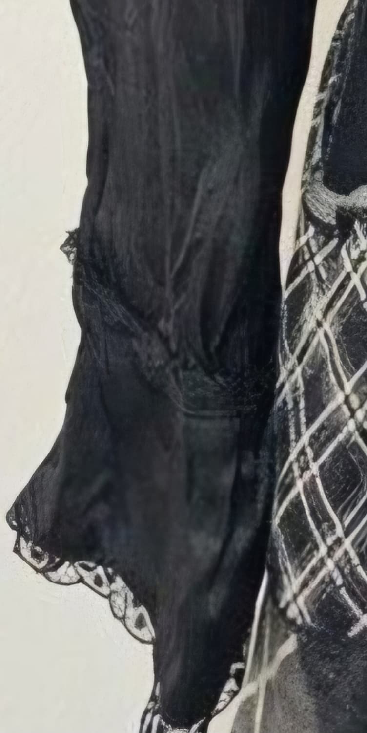 OBZEE오브제 크리즈 처리된 공주풍 브라우스 44~작은55 상품이미지6