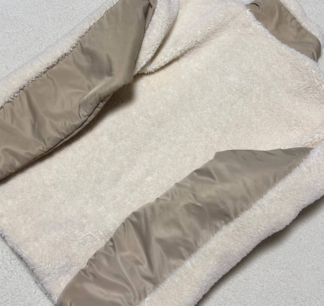 아디다스 카키 베이지 쉐르파 후리스 집업 상품이미지9