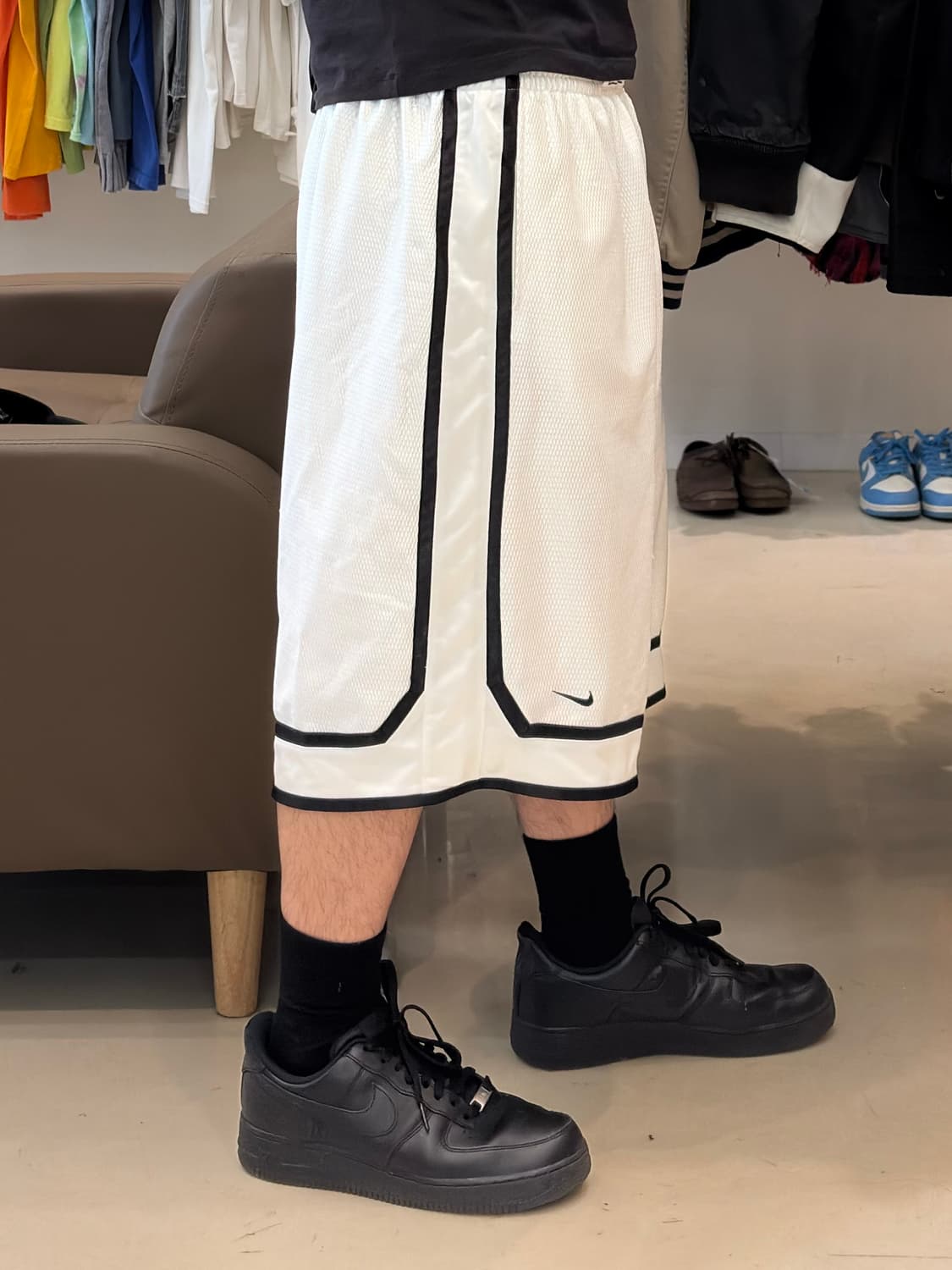 00s 나이키 배틀그라운드 화이트 메쉬 베스킷볼 쇼츠 상품이미지8