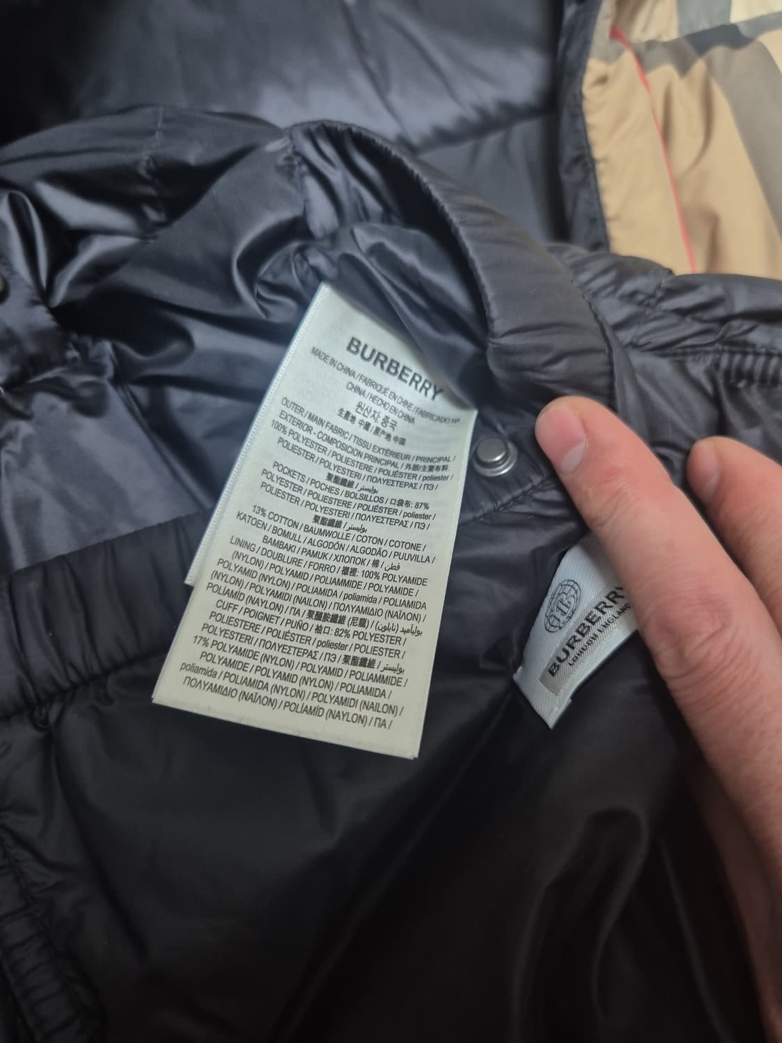 버버리패딩(차은우패딩)m 상품이미지6