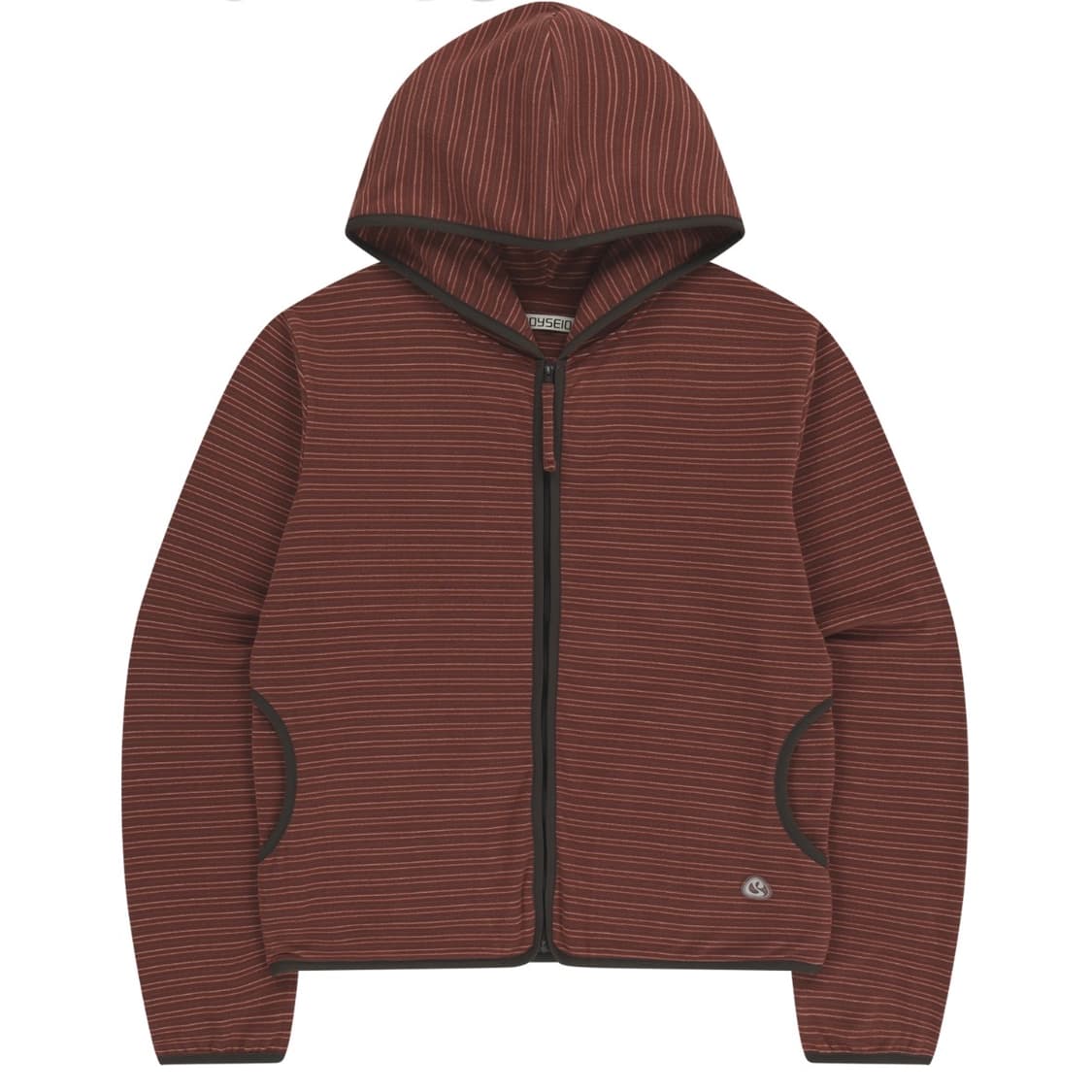 코이세이오 STRIPE FLEECE HOOD ZIP-UP RED 상품이미지1
