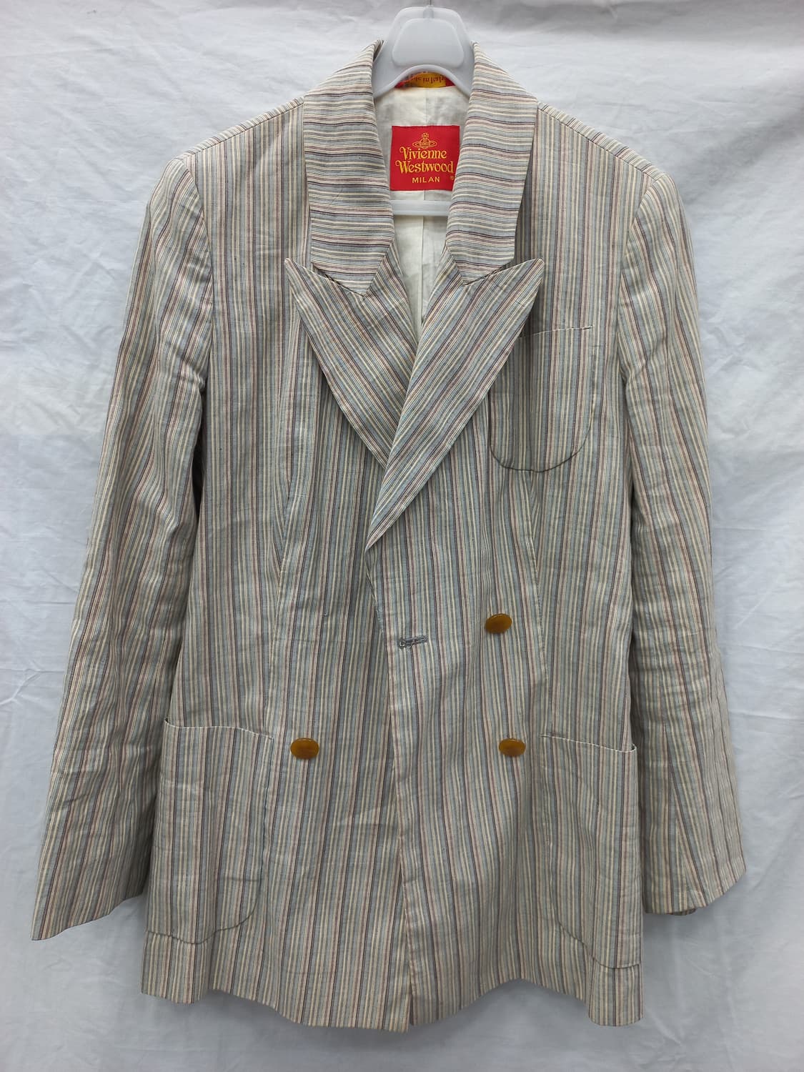 비비안웨스트우드 스트라이프 더블 자켓 여 90 상품이미지8