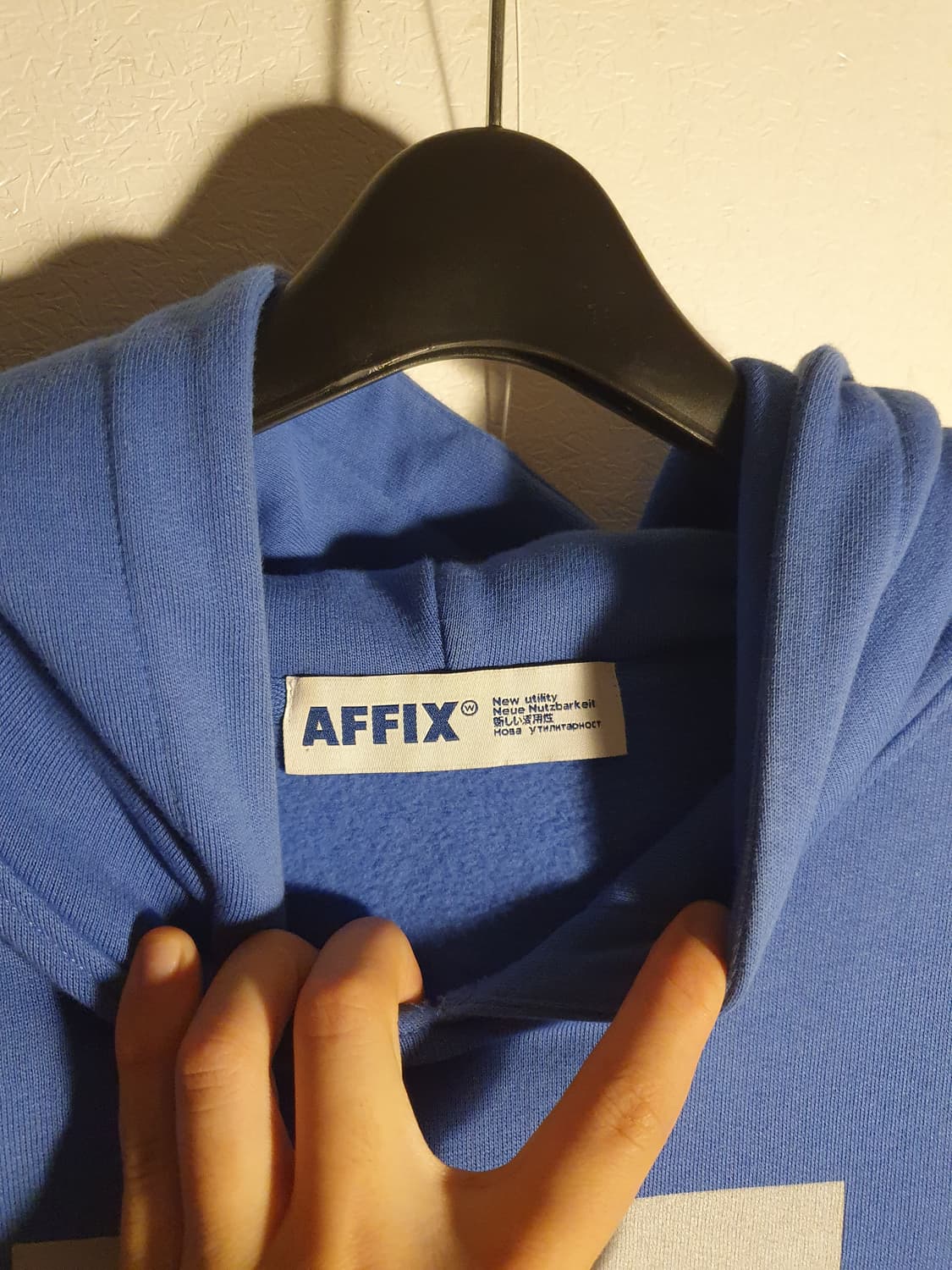 AFFIX fireman blue hoodie 상품이미지4