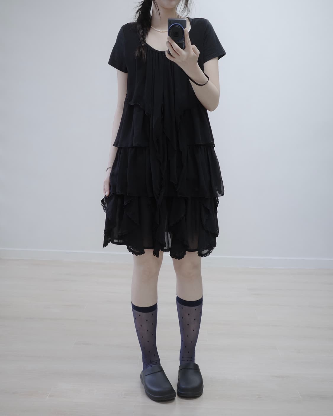 feather black skirt 상품이미지4